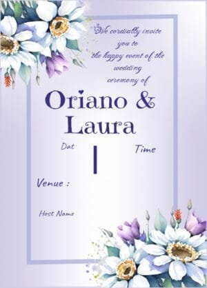 beautiful evite template for wedding invitation card