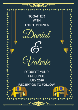 Indian wedding card design