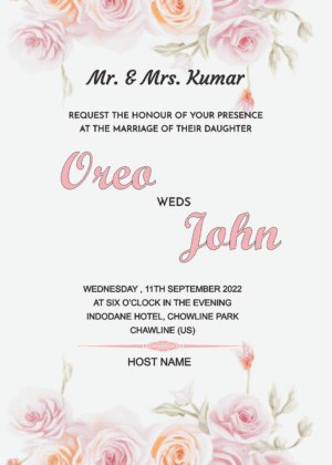 Wedding card