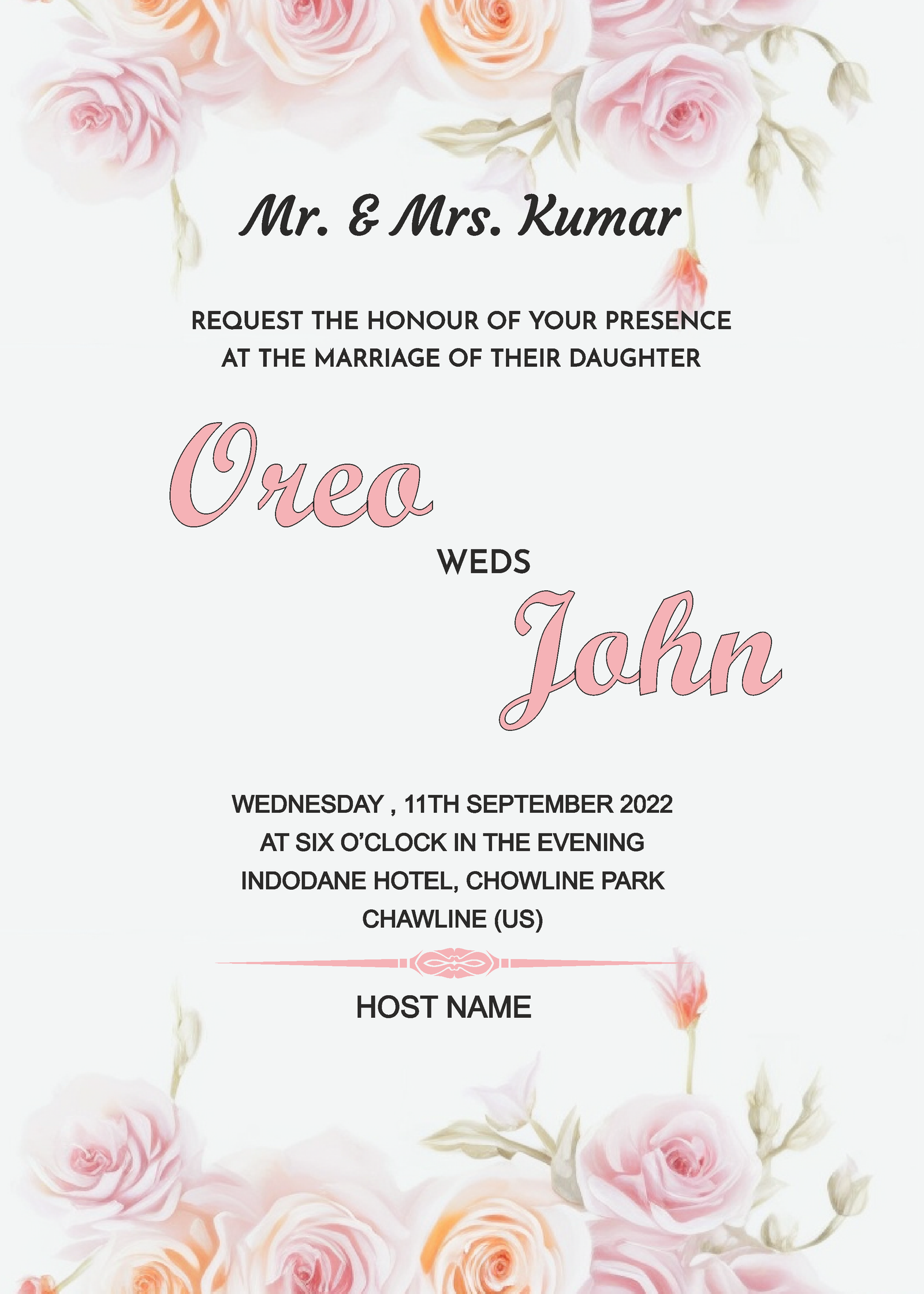 Wedding card