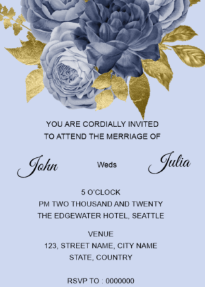 Hanging bouquet save the date card design