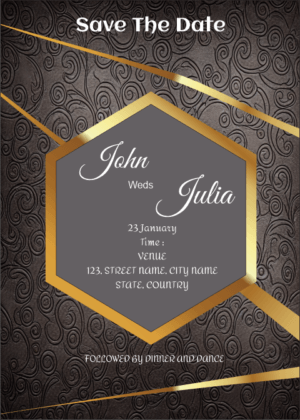 Modern Save The Card, Beautiful Latest and unique invitation design