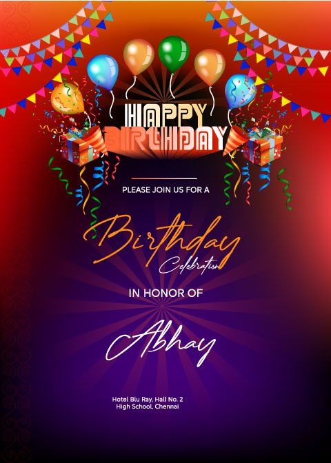 Custom Birthday Invitation