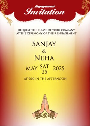 Wedding card for reception, latest reception card online