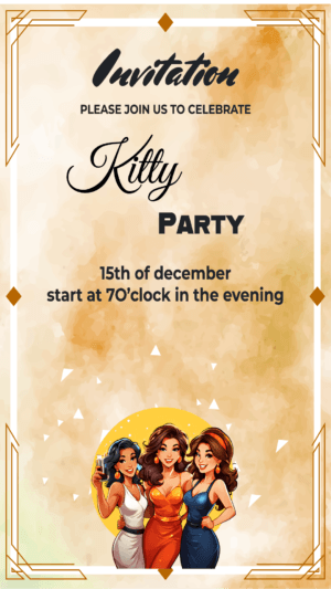 Kitty Party Invitation card