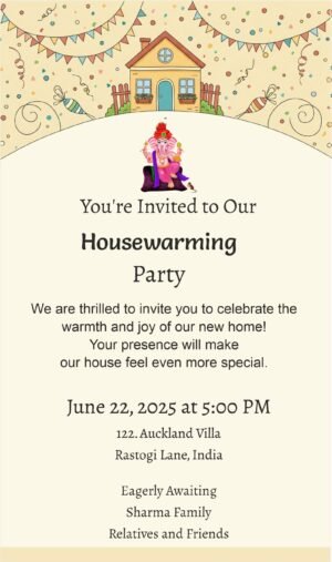 grih pravesh whatsapp card