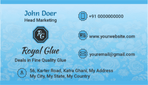 Blue Business Card Design Template