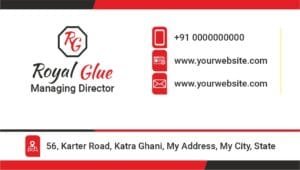 Red and Black visiting card design,