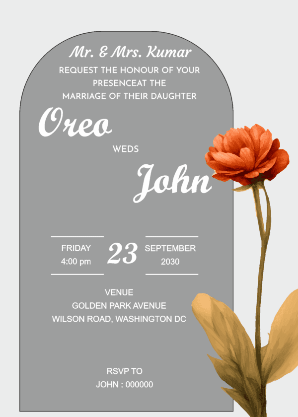 WEdding Invitation card