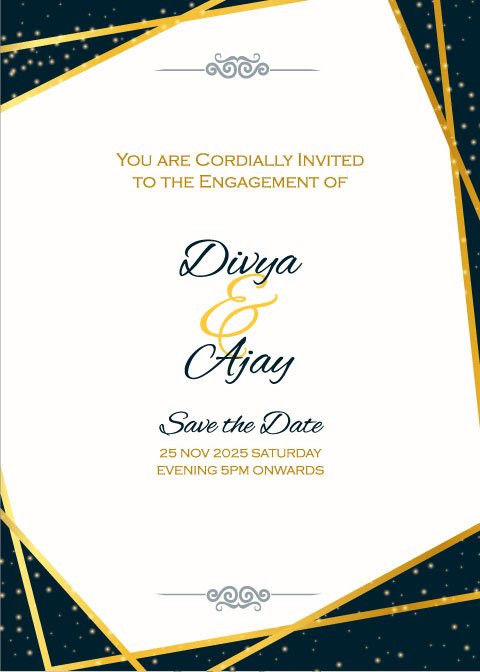 betrothal invitation card 1