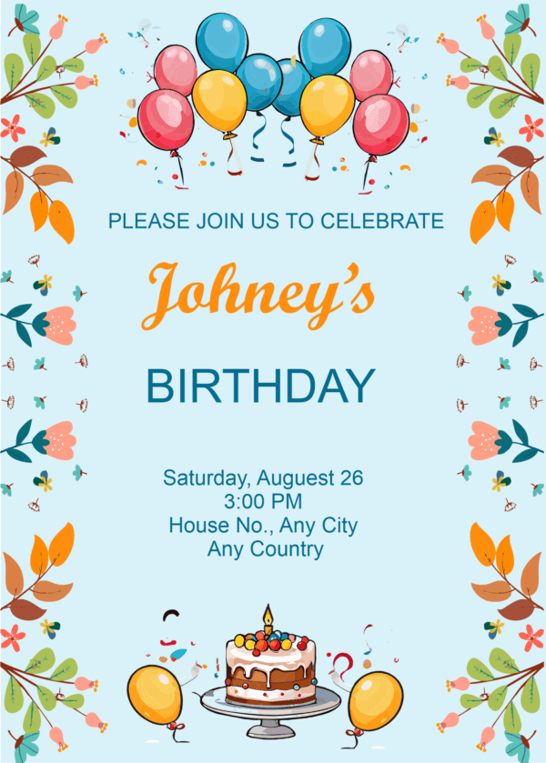 Birthday invitation