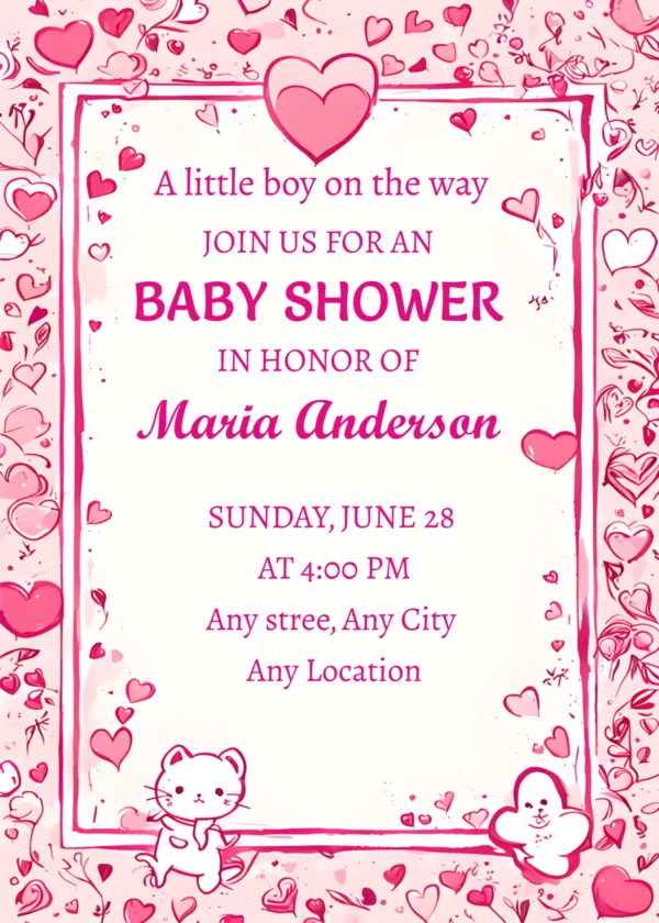 Baby Shower Invitation Template