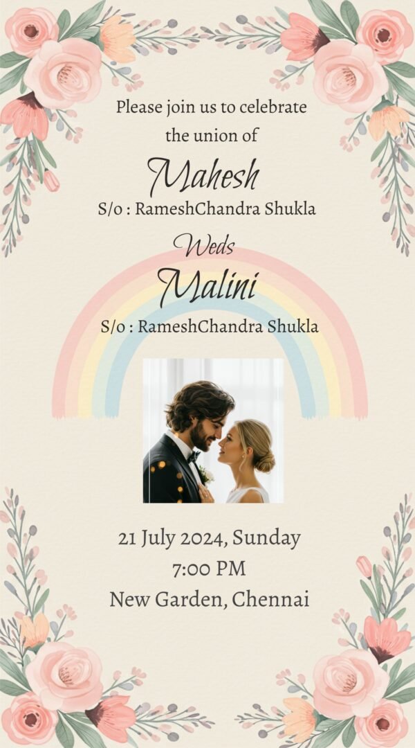 Picture Wedding Invitation Template