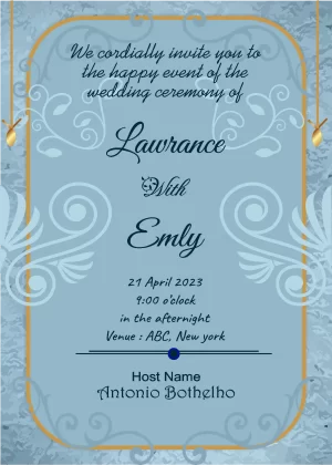 Wedding invitation card design product image