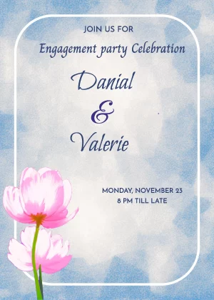 engagement ecard design invitation