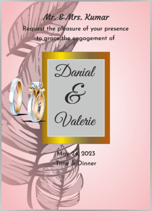 Engagement ecard design editable online