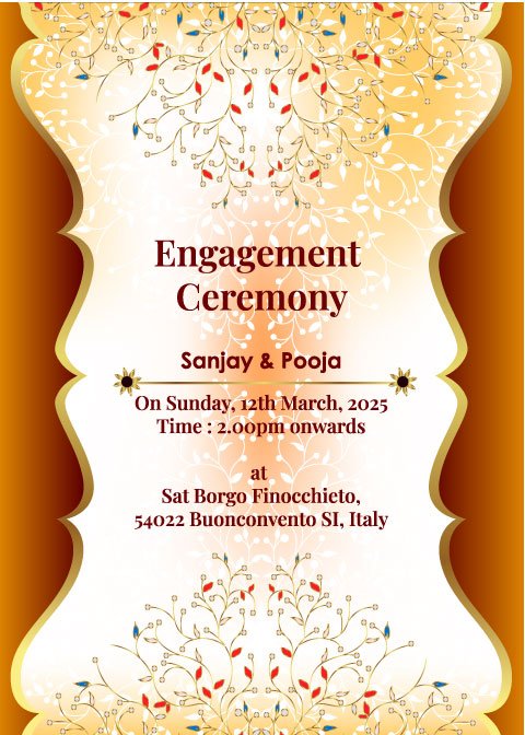 Buy EDITABLE Engagement Invitation Template Engagement Card Instant  Download Printable Digital Invite Engagement Party Indian Digital Invite  Online in India - Etsy