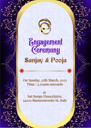Engagement Invitation Online with ring image