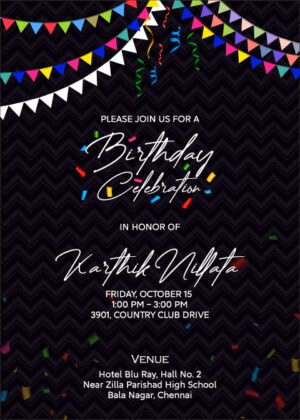 Birthday Invitation edit name online free