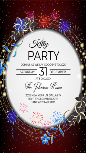 Free Kitty Party Invitation