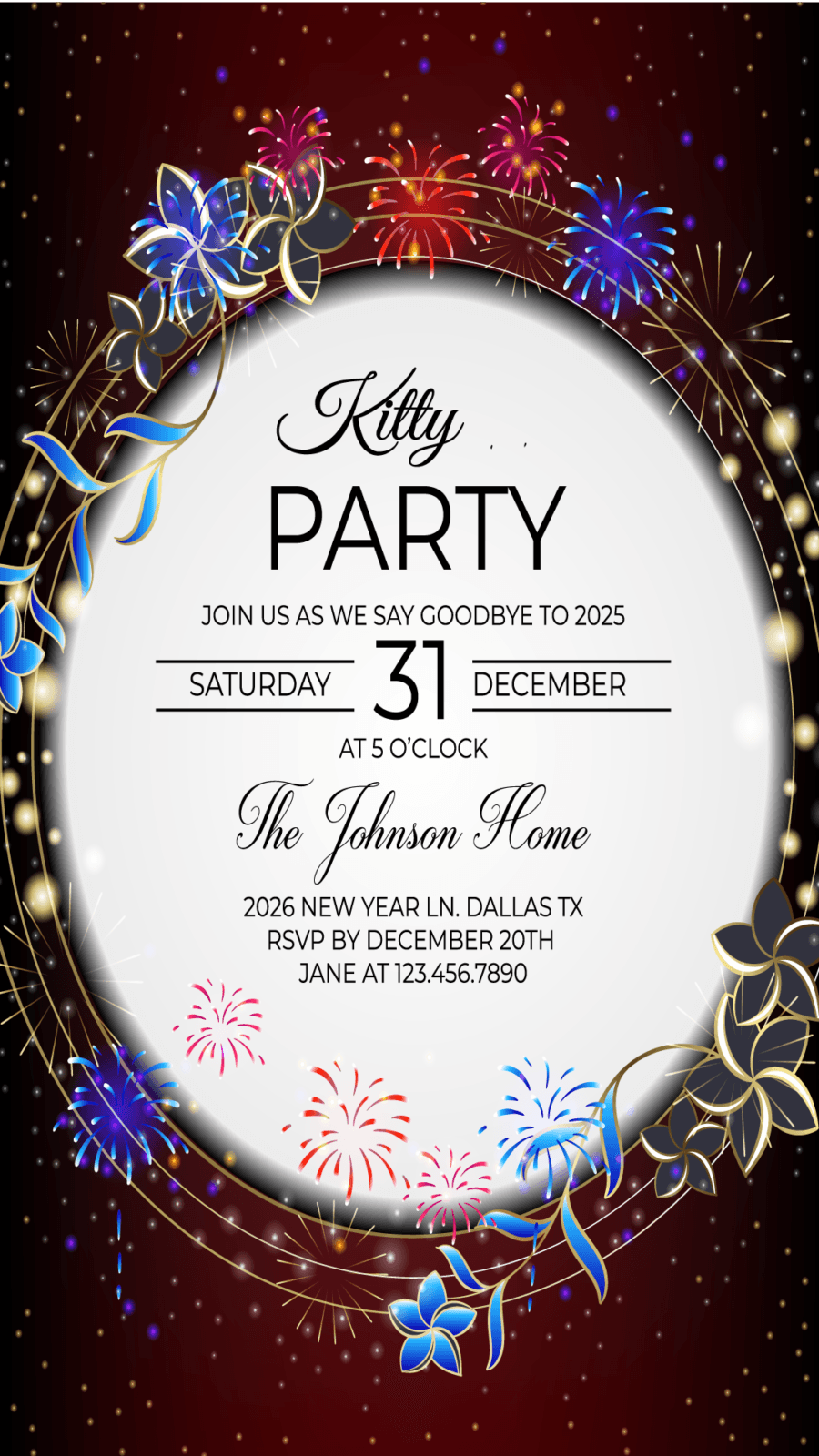 Kitty Party Invitation Cards, Create Kitty Party Card Online Free