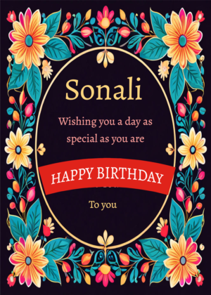 Free happy birthday wishes card with name editing