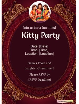 Kitty Party Invitation On Whatsapp.