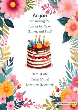 Whatsapp Birthday Invitation Card