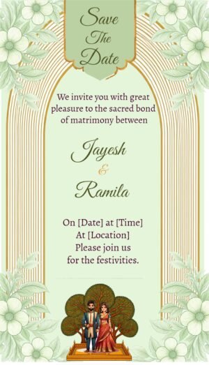 beautiful wedding invitation template