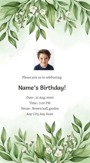 Birthday Party Invitation Template